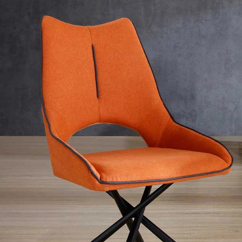 Lot de 2 chaises GLORIA Fixes Orange