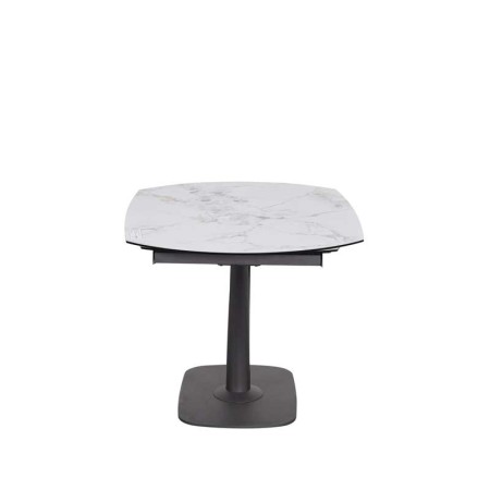 Table repas ELDA 8 personnes céramique jade pied Y vue face