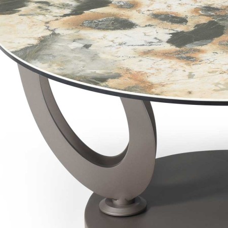 Table basse OGIVE céramique LEZZIA detail pied