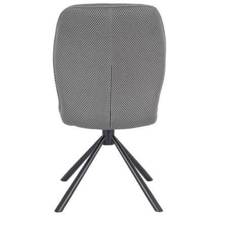 chaise pivotante LIVIA tissu assise gris vue dos